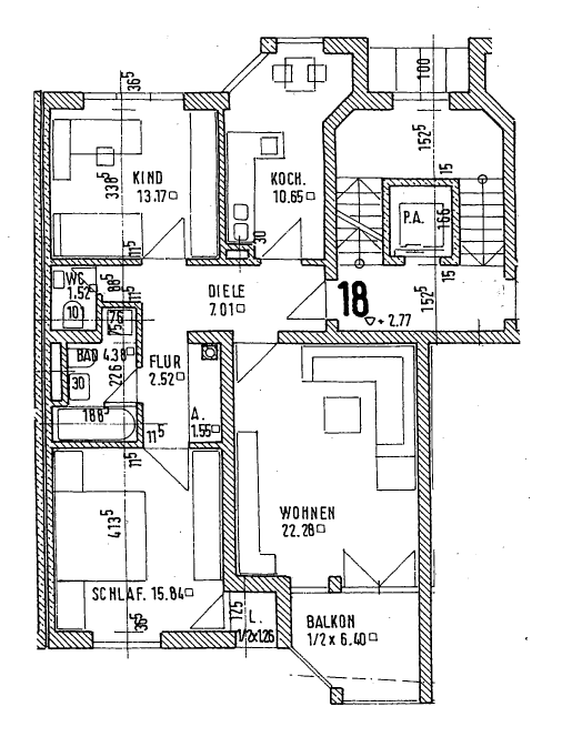 3-Zimmer-Wohnung mit Balkon in Denning-Bogenhausen